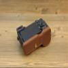 A7C II Case, BMAOLLONGB Handmade PU Leather Half Camera Case Bag Cover Bottom Opening Version for Sony Alpha A7C II with Hand Strap (Coffee) view 3