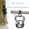 Ceiling Track Set for Curtains, Ceiling Curtain Track, Curtain Track Ceiling Wall Black Mounted, Heavy Duty 2m Sliding Shower Curtain Rail, Room Divider, can Be Used in Windows, Bedrooms (Color : WHI view 4