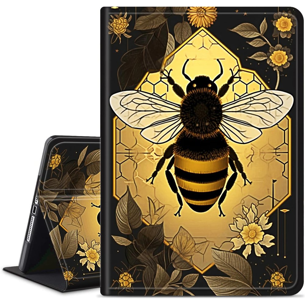 Case for Kindle Paperwhite 10th Generation 2018,Slim PU Leather Smart E-Reader Cases Covers with Auto Wake/Sleep for Amazon Kindle Paperwhite 10th Generation 2018 Release,Bee Flowers