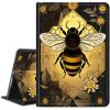 Case for Kindle Paperwhite 10th Generation 2018,Slim PU Leather Smart E-Reader Cases Covers with Auto Wake/Sleep for Amazon Kindle Paperwhite 10th Generation 2018 Release,Bee Flowers view 1
