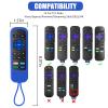 2 Pack Case for Roku Express/Streaming Stick/Premiere - Silicone Remote Cover for TCL Roku TV Remote Sleeve Skin Smart TV Remote Sleeve with Loop Protective Cover (Sea Blue not Glow + Glow Pink) view 3