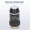 100X Microscope Objective Lens Replacement, 100X (Oil, Spring) Achromatic Microscope Objective Lens, with International Standard RMS Size 20.2mm Screw Interface, for Compound Microscopes view 2
