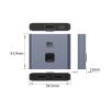 ALINKLIFE HDMI Spliter Compatible with 8K HDMI Cable 8K@60Hz 4K@120Hz Converter Bidirectional HDMI Switcher Ultra HD 8K High Speed 48Gbps with one Button Switch Female to Female x 2 Port view 2
