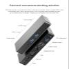 Fastdot USB-C Double Displays or Single 4K Display Docking Station with MiniDP, HDMI, VGA (1xDP, 1xHDMI, 1xVGA, 5xUSB, 1xAudio, 1xSpeaker Out) - Black view 2