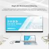 Fastdot USB-C Double Displays or Single 4K Display Docking Station with MiniDP, HDMI, VGA (1xDP, 1xHDMI, 1xVGA, 5xUSB, 1xAudio, 1xSpeaker Out) - Black view 4