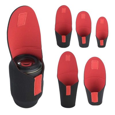 DIXII 5 Pcs Lens Protective Case Lens Pouch Bag Set Padded Shockproof Storage Pouch for DSLR Camera Lens Includes: Small, Medium, Large, XL XXL arge Size