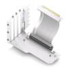 EZDIY-FAB Vertical GPU Mount with High-Speed PCIE 4.0 Riser Cable, Shield Series, 115mm/4.52in Flexible Extension, 90 Degree Connector, Only Compatible to Full-Opened PCIe Slots-White-YIHPI344-1 view 1