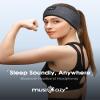 MUSICOZY Sleep Headphones Bluetooth 5.4 Headband Headphones, Wireless Earphones Music Sleep Earbuds for Side Sleepers Sleeping Eye Mask for Women Men Workout Running Cool Unique Gifts, Black view 3