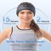 MUSICOZY Sleep Headphones Bluetooth 5.4 Headband Headphones, Wireless Earphones Music Sleep Earbuds for Side Sleepers Sleeping Eye Mask for Women Men Workout Running Cool Unique Gifts, Black view 4
