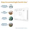 Light Switch Lock Cover Triple Rocker (3-Gang Decora) Keeps Switches ON/OFF, Prevents Unauthorized or Accidental Use HomeStar Safety Switch Guard view 3