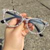 COTIA Cat Eye Reading Glasses Bling Rhinestones Crystal Diamond for Womens Blue Light Blocking Computer Readers (black, 2.75, x) view 2