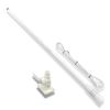 FMUSER VM100 VHF Marine Radio Antenna,44 Inch Waterproof Fiberglass Boat Antenna with Adjustable Ratchet Fixed Mount and 16 ft RG-58U Cable view 1
