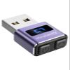 Meatanty Metal Tiny Mouse Jiggler, USB Mouse Mover Undetectable, Automatic Wiggler with Screen, 3 Modes Mouse Moving Device, Giggler Shaker Juggler Keep Computer Laptop Awake Office Remote Work-Purple view 1