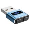 meatanty Metal Tiny Mouse Jiggler, USB Mover Undetectable, Auto Wiggler with Screen, 3 Modes Mouse Mover Device, Giggler Toggler Juggler Keep Computer Laptop Awake - Blue view 1