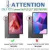 Nanhent Keyboard Case for Lenovo Tab P12 12.7 Inch TB370FU Tablet 2023, 7 Colors Backlit, Smart Touchpad, Detachable Bluetooth Wireless Trackpad Keyboard & Slim PU Stand Cover with S Pen Holder (P12) view 2