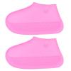 M METERXITY Waterproof Shoe Cover - Reusable Anti-Slip Foldable Galoshes Shoes Protectors, Apply to Outdoor Sports (M, Pink) view 4