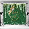 10x6.5ft Bridal Shower Backdrop Wedding Theme Greenery Wall White Flowers Photography Background Bride to Be Engagement Banner Decorations Supplies Photo Booth Props view 4