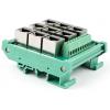 Rj45 8p8c Jack 9-Way Buss Board, Distribution Breakout Board Vertical Jack Terminal Block Connector Din Rail Mount Ethernet Connector view 1