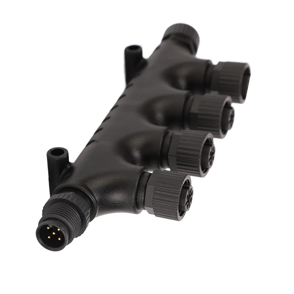Port Connector, NMEA 2000 4 Port T Connector with High Compatibility, for Lowrance, Simrad, B G, Navico, Networks