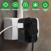 Travel Adapter, Universal Double USB Plug Adapter, Worldwide All in One Universal Travel Adaptor, Portable Multifunctional AC Wall Converter Charger Adapter for AUS UK US EU view 4