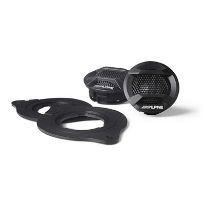 Alpine SPV-10TW-WRA Weather-Resistant 1 Component Tweeters for 2007+ Wrangler JK/JL & Gladiator JT