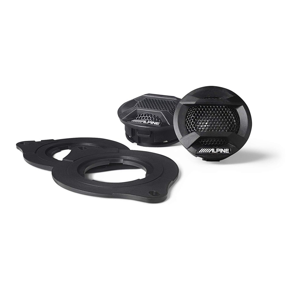 Alpine SPV-10TW-WRA Weather-Resistant 1 Component Tweeters for 2007+ Wrangler JK/JL & Gladiator JT