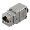 SATMAXIMUM Cat 8 RJ45 FTP Tool-Free Keystone Jack, 22AWG-24AWG, 2000MHz 40G S/FTP Shielded LAN Adapter, Ethernet Connector Kit with Wire Organizer, Cable Tie & Adhesive Copper Foil (10 PCS) view 2
