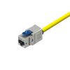 SATMAXIMUM Cat 8 RJ45 FTP Tool-Free Keystone Jack, 22AWG-24AWG, 2000MHz 40G S/FTP Shielded LAN Adapter, Ethernet Connector Kit with Wire Organizer, Cable Tie & Adhesive Copper Foil (10 PCS) view 4