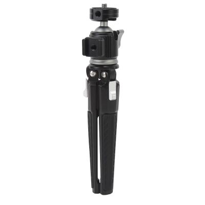 Tabletop Mini Tripod, Aluminum Alloy Desktop Tripod with 360 Ball Head Support Vertical Shooting, Travel Tripod Stand with 1/4in Screw for DSLR Camera Camcorder, 4kg Loading