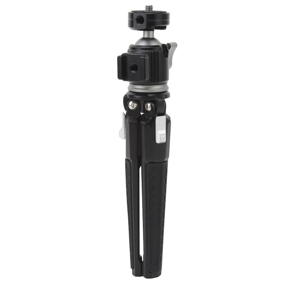Tabletop Mini Tripod, Aluminum Alloy Desktop Tripod with 360 Ball Head Support Vertical Shooting, Travel Tripod Stand with 1/4in Screw for DSLR Camera Camcorder, 4kg Loading