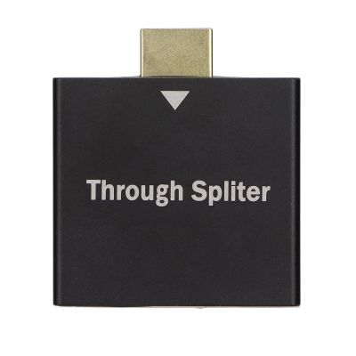 Yunseity Splitter, 1 in 2 Out Male to Female Adapter for Monitors Duplicate Powered Splitter, Full HD 1080P Video Audio Splitter Splitter