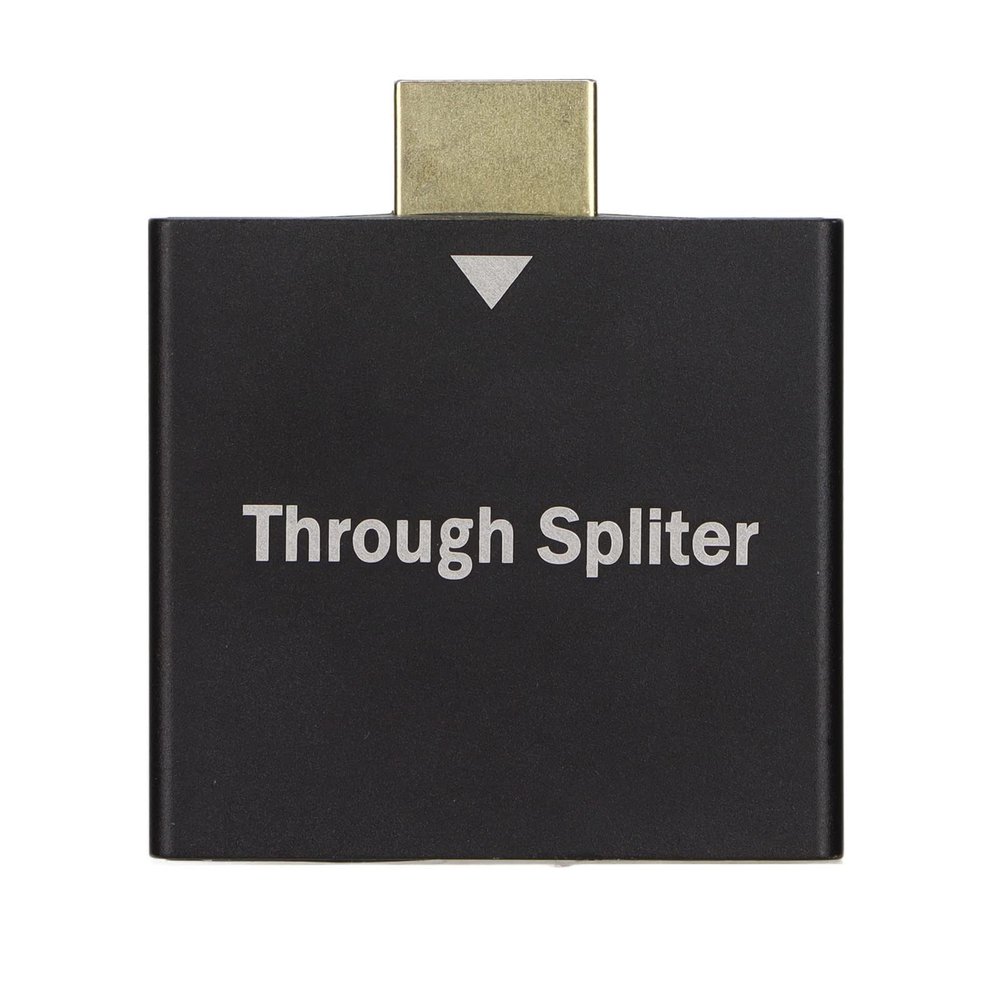 Yunseity Splitter, 1 in 2 Out Male to Female Adapter for Monitors Duplicate Powered Splitter, Full HD 1080P Video Audio Splitter Splitter