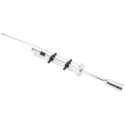 Car Dual Band Antenne, Stainless Steel 120W Gain 3.5dBi Car 435 VHF Antenne Fit for Center Frequency 145/435MHz Applicable to 136-174/400-480MHz, for PL259 Connector