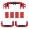 Pelican 1610 Replacement Handle & Latch Set by ColorCase - Red Handles & Double Throw Latches view 1