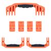 Pelican 1610 Replacement Handle & Latch Set by ColorCase - Orange Handles & Double Throw Latches view 1