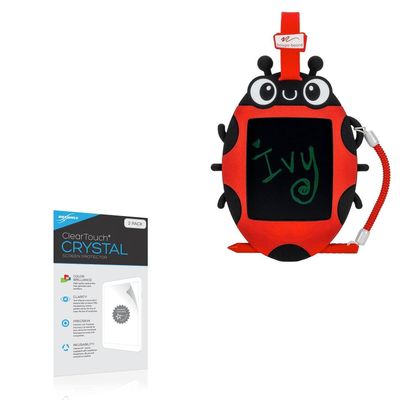 BoxWave Screen Protector Compatible with Boogie Board Kids Sketch Pals Portable Bug Authentic Doodle Board (4 in) - ClearTouch Crystal (2-Pack), HD Film Skin - Shields from Scratches