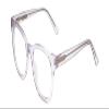 Calabria Ernest 4901 Cat-Eye Blue Light Blocking Reading Glasses +2.25 Clear Crystal/Silver Glitter Accent Women view 1