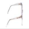 Calabria Ernest 4901 Cat-Eye Blue Light Blocking Reading Glasses +2.25 Clear Crystal/Silver Glitter Accent Women view 2