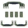 Pelican 1610 Replacement Handle & Latch Set by ColorCase - OD Green Handles & Double Throw Latches view 1