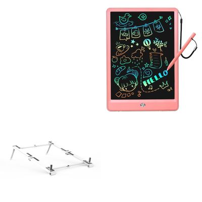 BoxWave Stand and Mount Compatible with EooCoo LYX1001 (10 in) - Pocket Aluminum Stand 3-in-1, Portable Multi Angle Viewing Riser - Metallic Silver