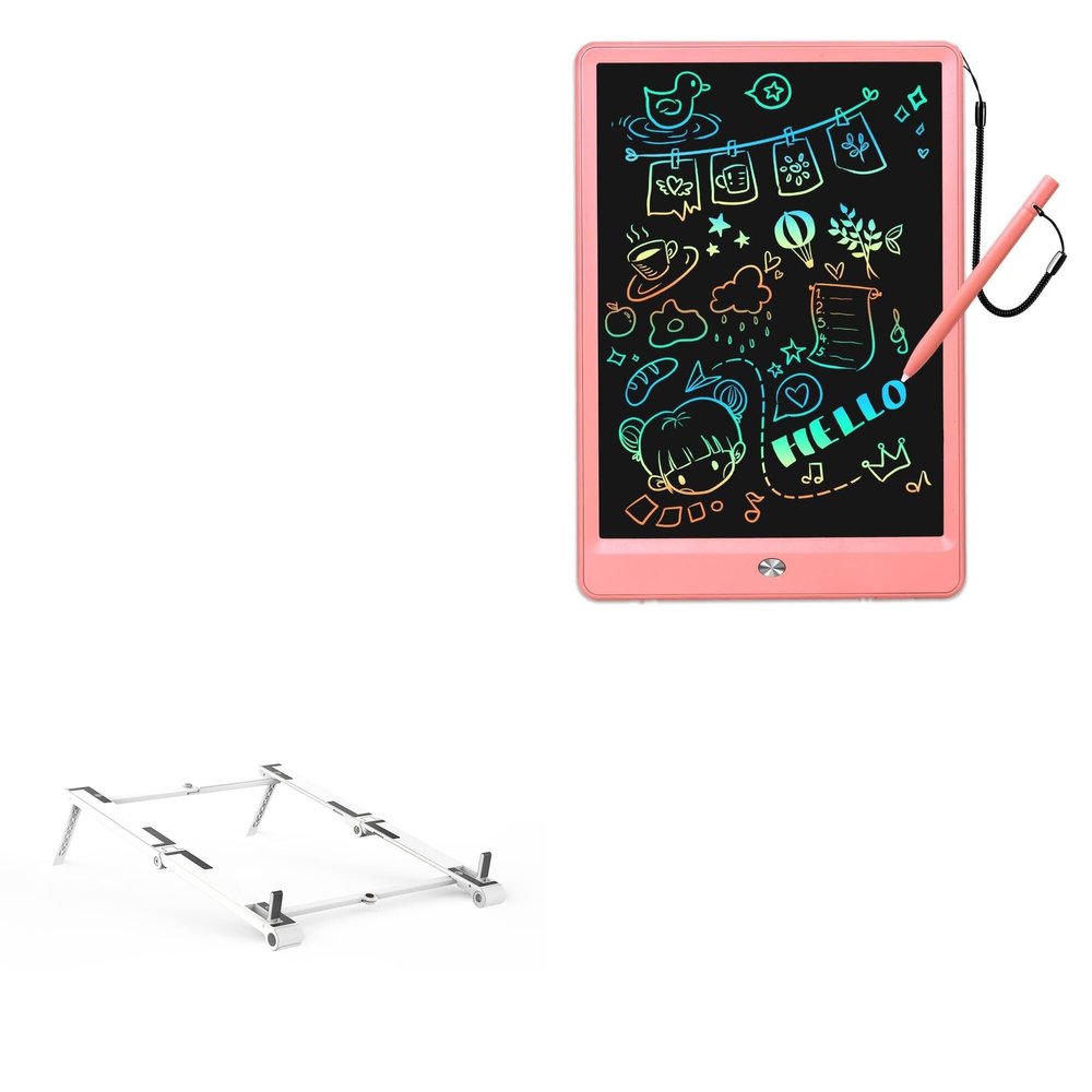 BoxWave Stand and Mount Compatible with EooCoo LYX1001 (10 in) - Pocket Aluminum Stand 3-in-1, Portable Multi Angle Viewing Riser - Metallic Silver