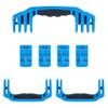 Pelican 1610 Replacement Handle & Latch Set by ColorCase - Blue Handles & Double Throw Latches view 1
