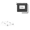 BoxWave Stand and Mount Compatible with PenPower LCD Signature Pad/L398S (11.2 in) - Pocket Aluminum Stand 3-in-1, Portable Multi Angle Viewing Riser - Metallic Silver view 1