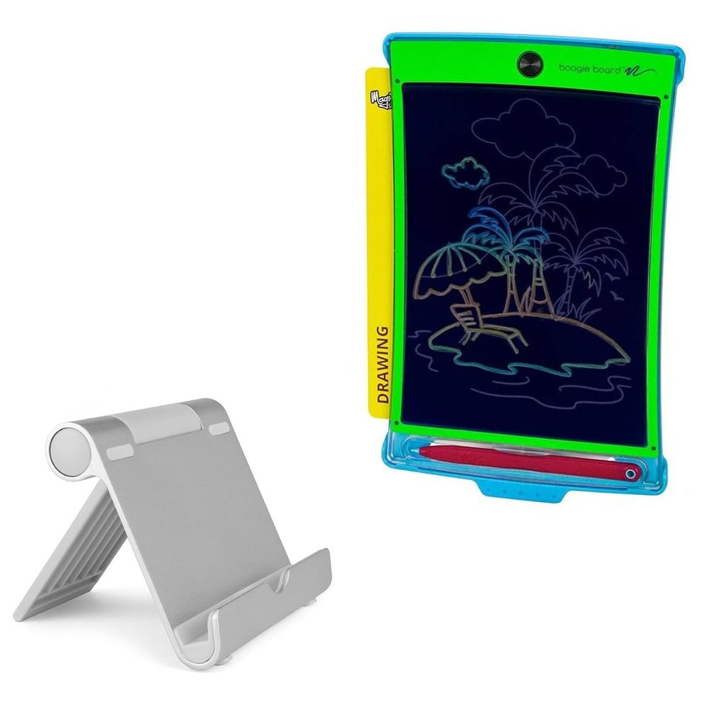 BoxWave Stand and Mount Compatible with Boogie Board J3MS10001 (8.5 in) - VersaView Aluminum Stand, Portable, Multi Angle Viewing Sturdy