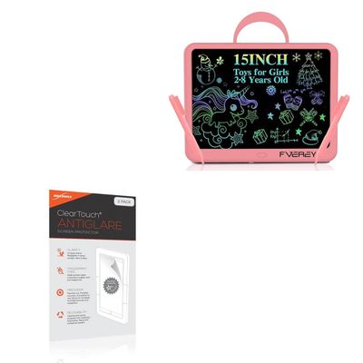 BoxWave Screen Protector Compatible with FVEREY Large Doodle Board (15 in) - ClearTouch Anti-Glare (2-Pack), Anti-Fingerprint Matte Film Skin