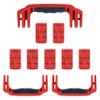 Pelican 1650 Replacement Handle & Latch Set by ColorCase - Red Handles & Double Throw Latches view 1