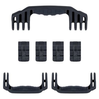 Pelican 1620 Replacement Handle & Latch Set by ColorCase - Black Handles & Double Throw Latches