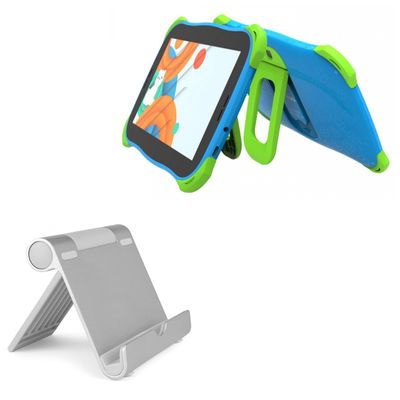 BoxWave Stand and Mount Compatible with G-tab Q6 (7 in) - VersaView Aluminum Stand, Portable, Multi Angle Viewing Sturdy