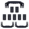 Pelican 1650 Replacement Handle & Latch Set by ColorCase - Black Handles & Double Throw Latches view 1
