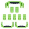 Pelican 1650 Replacement Handle & Latch Set by ColorCase - Lime Green Handles & Double Throw Latches view 1